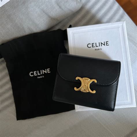 celine mini wallet|Celine small triomphe wallet.